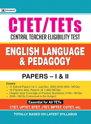 Ctet/Tets English Language & Pedagogy Papers I & II - Revised and Updated Syllabus 2022-2023 | Recommended Book for Best Performance in Competitive Exam(English, Paperback, Singh Dharmesh) Ctet/Tets English Language & Pedagogy Papers I & II - Revised and Updated Syllabus 2022-2023 | Recommended Book for Best Performance in Competitive Exam(English, Paperback, Singh Dharmesh)