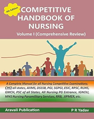PR Yadav's Competitive Handbook of Nursing Vol1 (English Only) 4th edition (latest)(Paperback, PR Yadav)