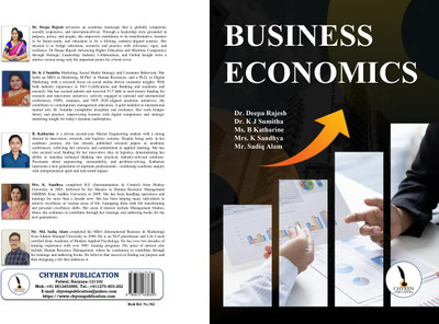 Business Economics Principles, Practice, and Maritime Perspectives  - A4 Size(Paperback, Dr. Deepa Rajesh, Dr. K J Sumitha, Ms. B Katharine, Mrs. K Sandhya, Mr. Sadiq Alam)