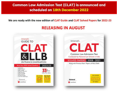 Combo CLAT & LL.B ENTRANCE EXAMINATION 2022 & CLAT SOLVED PAPERS 2010-2022 ( Edition : 2022 )(Paperback, Universal's)