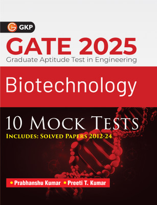 Gate 2025 : Biotechnology - 10 Mock Tests(English, Paperback, unknown)