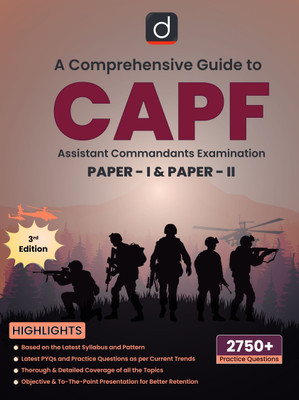 Drishti UPSC CAPF (ACs) Examination Paper-I & Paper-II (3rd Edition) | English | Complete Study Material | Conceptual & Exam-Oriented Guide | Previous Years' Questions | Mock Tests | Subject-Wise Analysis(Paperback, Drishti Publications)