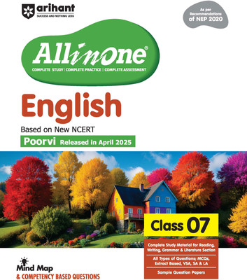 Arihant All in One English Class 7 for Cbse Exam 2025-26 Based on the Latest Ncert Mind Map in Each Chapter(English, Paperback, Sharma Chetansi)