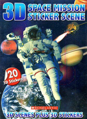 3D Space Mission Sticker Scene(English, Paperback, unknown)