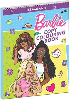 Barbie Copy Colouring Book  - Filled with Barbie characters, Each page | Barbie Colouring Book for Little Artists | Barbie Book for Kid(English, Paperback, Dreamland Publications)