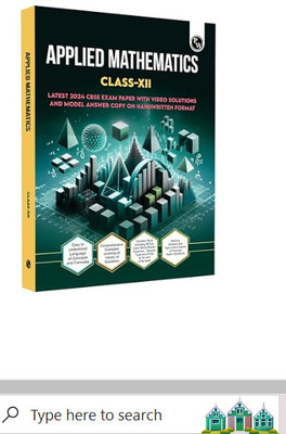 PW CBSE Class 12 Applied Mathematics CBSE Theoretical Concepts, Formulae, Question Bank and PYQs l CBSE 2024(Paperback, pw experts)