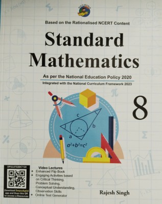 Standard Mathematics Class 8 (Based on the Rationalised NCRT Content)(Paperback, Sandeep Aggarwal)