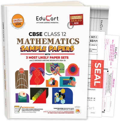 Educart CBSE Mathematics Class 12 Sample Paper 2024-25 (With exclusive CBSE Mock Booklets for 2025 Exam)  - Class 12 Sample Paper 2025(English, Paperback, Educart)