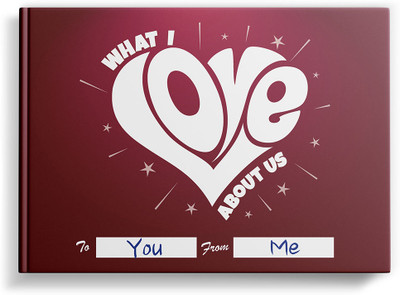 What I Love About Us | Fill-in-the-blank Gift Journal for Couples | Occasions: Just Because, Wedding & Couples Anniversaries, Valentines Day | SoulScripted Books(Hardcover, SoulScripted Books)