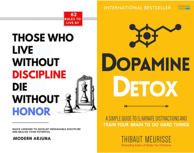 THOSE WHO
LIVE
WITHOUT
DISCIPLINE
DIE
WITHOUT
HONOR+DOPAMINE
DETOX(Paperback, MODERN ARJUNA)