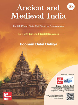 Ancient and Medieval Indian History (English) for UPSC CSE 2025-26 by Poonam Dalal Dahiya (IPS) | 3rd edition | Civil Services Exam - Prelims, Mains and Interview | State PSCs exams/ PCS exams(English, Paperback, unknown)