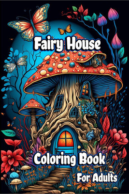 Fairy House Coloring Book for Adults  - Magical Mushroom Homes with Fantasy Fairies and Beautiful flower Coloring pages for Anxiety Relief and Relaxation(English, Paperback, Creative Dream)