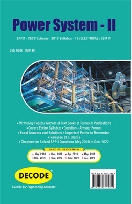 Power System-II for SPPU 19 Course (TE - VI - Electrical - 303148) (Decode)(Paperback, UDAY A. BAKSHI, DR. MAYURESH V. BAKSHI)