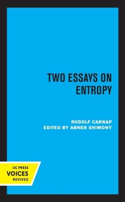 Two Essays on Entropy(English, Paperback, Carnap Rudolf)