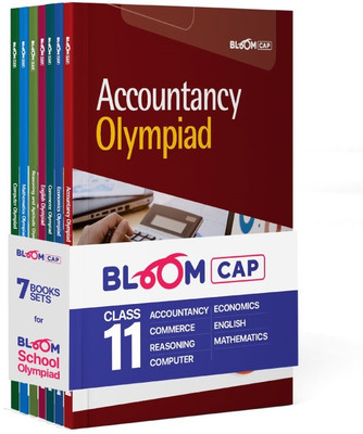 Bloom CAP Olympiad Accountancy, Economics, Commerce, English, Reasoning And Aptitude, Mathematics, Computer Class 11 (Set of 7 books)(Paperback, Pankaj Yaduvanshi)