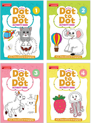 My First Dot-to-Dot Activity Set of 4 Books  - Learning Practice Improving Book for Children(Paperback, Infobells)