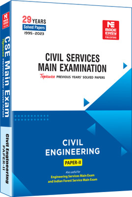 CSE Mains 2024: Civil Engineering Solved Paper-2(Paperback, MADE EASY Editorial Board)