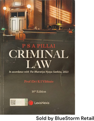 P.S.A. Pillai, Criminal Law | LexisNexis(Paperback, Prof (Dr.) K.I. Vibhute)