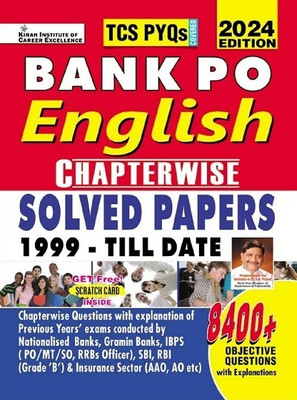 Bank Po English Chapterwise Solved Papers 1999 Till Date 2024 Edition Tcs Pyqs Covered (English Medium)(4944)(Hindi, Hardcover, unknown)