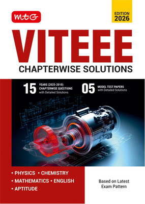 MTG 15 Years VITEEE (2025-2010) Chapterwise Previous Solved Question Papers (PYQ Book) For 2026 Exam | 5 Model Test Papers Physics, Chemistry, Mathematics, English & Quantitative Aptitude with Detailed Solutions(Paperback, MTG Editorial Board)
