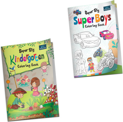 Super Big Kindergarten and boys Coloring Book(Paperback, BOOKFORD PUBLICATIONS PRIVATE LIMITED)
