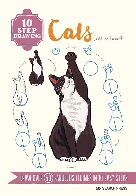 10 Step Drawing: Cats(English, Paperback, Lecouffe Justine)