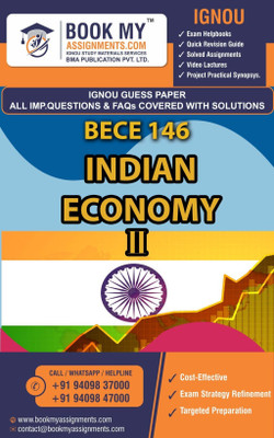 IGNOU BECE 146 Indian Economy – II GUESS PAPER Study Material For IGNOU Students Latest Edition(Paperback, BMA Publication)