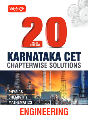 MTG 20 Years (2025-2006) Karnataka CET Chapterwise Solutions Physics, Chemistry & Mathematics | KCET Previous Year Solved Papers | KCET PYQ Book For Engineering Entrance Exam 2026(Paperback, MTG Editorial Board)