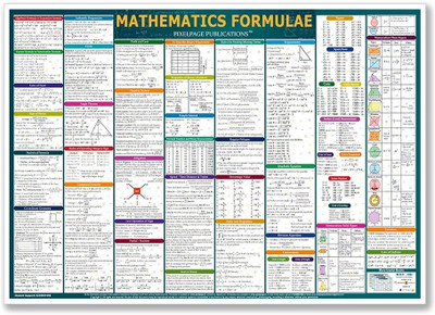 Maths Concept and Formulas Wall Chart For Various Exams Quick Revision Latest Poster NEET JEE UPSC And Competitive Exams Formulae- Laminated Big Size(Wall Chart, Prateek Jain)