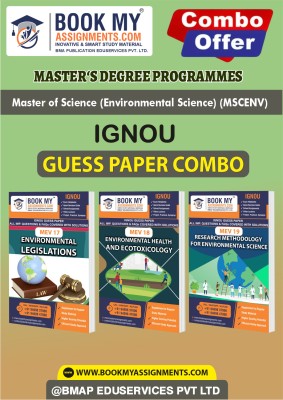 IGNOU MEV17 MEV18 MEV19 Study Material (Guess Paper) For Ignou Student Master of Science (Environmental Science) (MSCENV)(Paperback, BMA Publication)