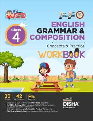 Perfect Genius Class 4 English Grammar & Composition Concepts & Practice Workbook Follows NEP 2020 Guidelines(English, Paperback, Disha Experts)