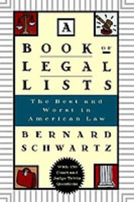 A Book of Legal Lists(English, Hardcover, Schwartz Bernard)
