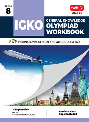 MTG International General Knowledge Olympiad (IGKO) Workbook for Class 8 - MCQs & Achievers Section - SOF IGKO Olympiad Preparation Books For 2024-2025 Exam(English, Paperback, RAGHAV SINGH) MTG International General Knowledge Olympiad (IGKO) Workbook for Class 8 - MCQs & Achievers Section - SOF IGKO Olympiad Preparation Books For 2024-2025 Exam(English, Paperback, RAGHAV SINGH)
