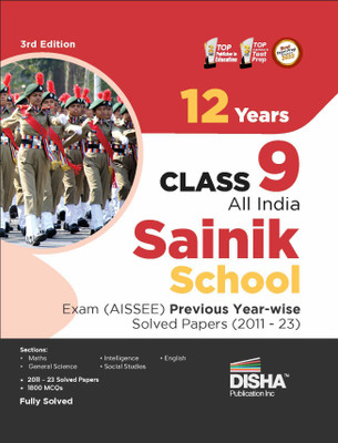 12 Years Class 9 All India Sainik School Entrance Exam (Aissee) Previous Year-Wise Solved Papers (2011 - 23)(English, Paperback, unknown)