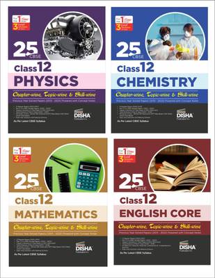 Combo 25 Cbse Class 12 Physics, Chemistry Mathematics & English Chapter-Wise, Topic-Wise & Skill-Wise Previous Year Solved Papers (2013 - 2023) Powere...