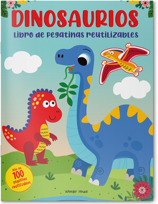 Reusable Sticker Book Dinosaur(Spanish, Paperback, Wonder House Books)