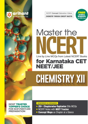 Arihant Master the Ncert Chemistry Class 12 for Karnataka Cet, Neet, Jee Line by Line MCQS from Latest Ncert 2000+ Chapterwise Questions, Ncert Notes, Concept Maps with Free Online Support(English, Paperback, Jha Narendra)