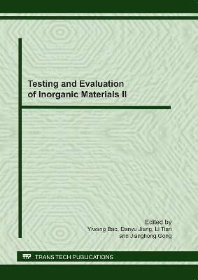 Testing and Evaluation of Inorganic Materials II(English, Paperback, unknown)
