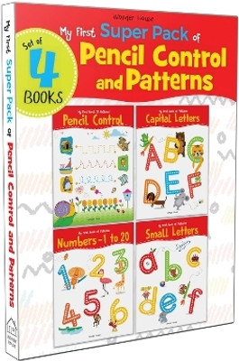 My First Super Boxset of Pencil Control and Patterns : Pack of 4 interactive activity books to practice Patterns, Numbers and Alphabet  - By Miss & Chief(English, Box Set, Wonder House Books)