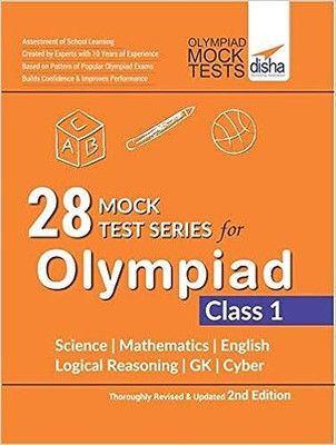 28 Mock Test Series for Olympiads Class 1 Science, Mathematics, English, Logical Reasoning, Gk & Cyber 2nd Edition(English, Paperback, Experts Disha)