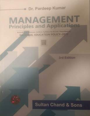 MANAGEMENT : PRINCIPLES AND APPLICATIONS(Paperback, DR. PARDEEP KUMAR)