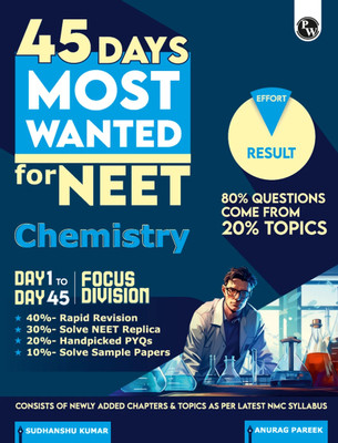 PW 45 Days NEET Chemistry: 80-20 Rule, PYQs & Sample Papers for NEET UG 2025(English, Paperback, Kumar Sudhanshu)