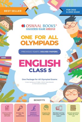 One For All Olympiad Previous Years' Solved Papers, Class-5 Eng Book 2023(English, Paperback, Oswaal Editorial Board)