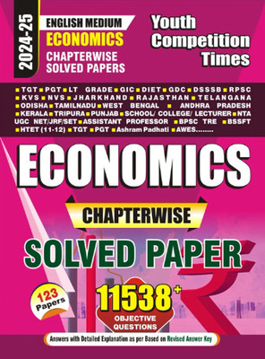 YOUTH TGT PGT ECONOMICS CHAPTERWISE SOLVED PAPER 123 PAPER 11538 OBJECTIVE QUESTION(Paperback, A.K MHAJAN)