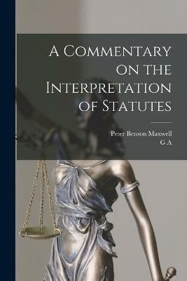 A Commentary on the Interpretation of Statutes(English, Paperback, Maxwell Peter Benson)