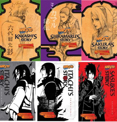 KAKASHI + SHIKAMARU+ SAKURA + ITACHI'S STORY Vol 1 Vol 2 Sasuke's Story(Paperback, Mix)