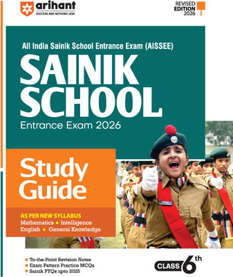 Arihant AISSEE Sainik School Study Guide Class 6th Entrance Exam 2026 | Complete Coverage of Maths, Intelligence,English and General Knowledge | Includes Practice MCQs, PYQs 2025 & Pattern-Based Revision Notes | English Medium(Paperback, Pradeep Srivastava , Deepali , Sanjeev Dixit, Sushil Singh)