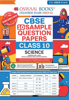 Oswaal CBSE Sample Question Papers Class 10 Science Book (For 2025 Exam)(Paperback, Oswaal Editorial Board)