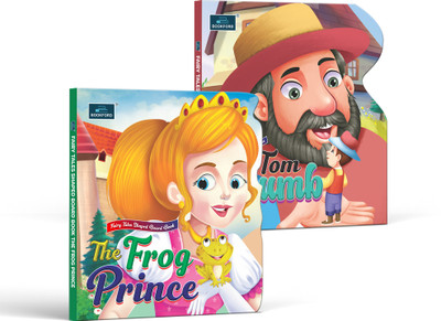 Fairy Tale Shaped Board Book – The Frog Prince & Tom Thumb (set of 2)(Board book, BOOKFORD)