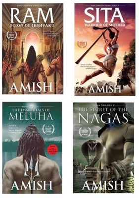 Sita + Ram + Meluha + NAGAS (4 Book Combo)(Paperback, Amish Tripathi)
